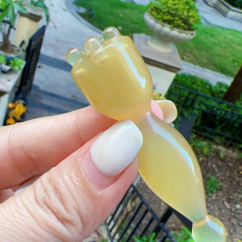 高原羊材质眼部莲蓬按摩眼部改善黑眼圈眼袋细纹