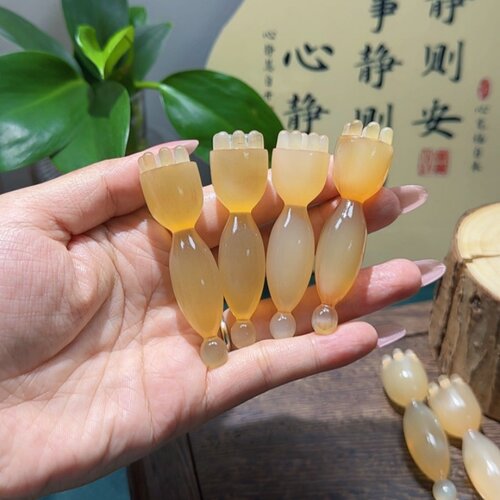 天然羊角一体眼部按摩棒