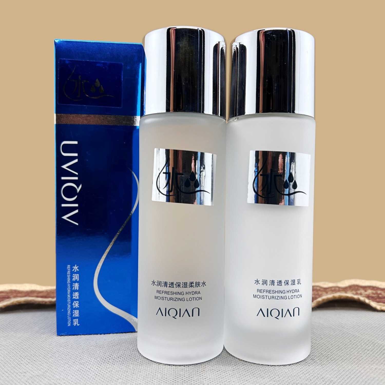 爱倩立方乳液柔肤水120ml 水立方水润清透美白保湿补水滋润清爽