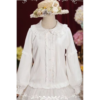 长袖lolita内搭秋季上衣洛丽塔doll感娃娃领衬衫百搭打底衬衣可爱