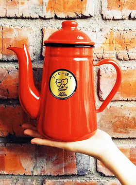 KALITA日本原装进口搪瓷手冲壶达人壶鹤嘴壶珐琅瓷滴咖啡壶52123