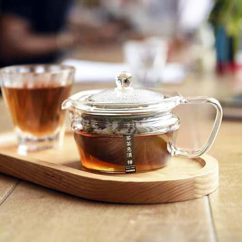 日本玻璃茶壶HARIO耐热玻璃滤网