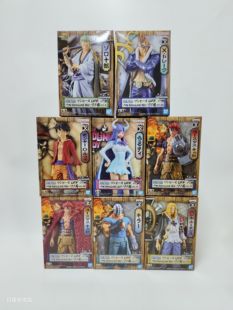 日版 海贼王 和之国 基德 霍金斯 索隆 德雷克 基拉 路飞 手办