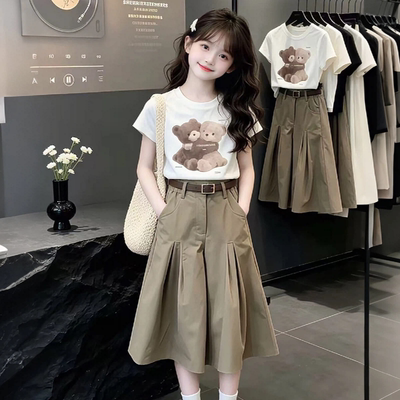 女童夏季超好看套装2026新款夏装