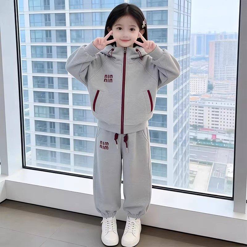 女童春季运动套装2026新款男孩时髦卫衣外套休闲束脚裤两件套春装,童装/婴儿装/亲子装,儿童运动套装,淘宝优惠券,粉丝福利购,淘宝优惠卷