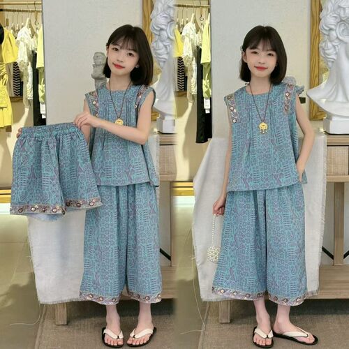 女童夏季套装2026新款夏装三件套