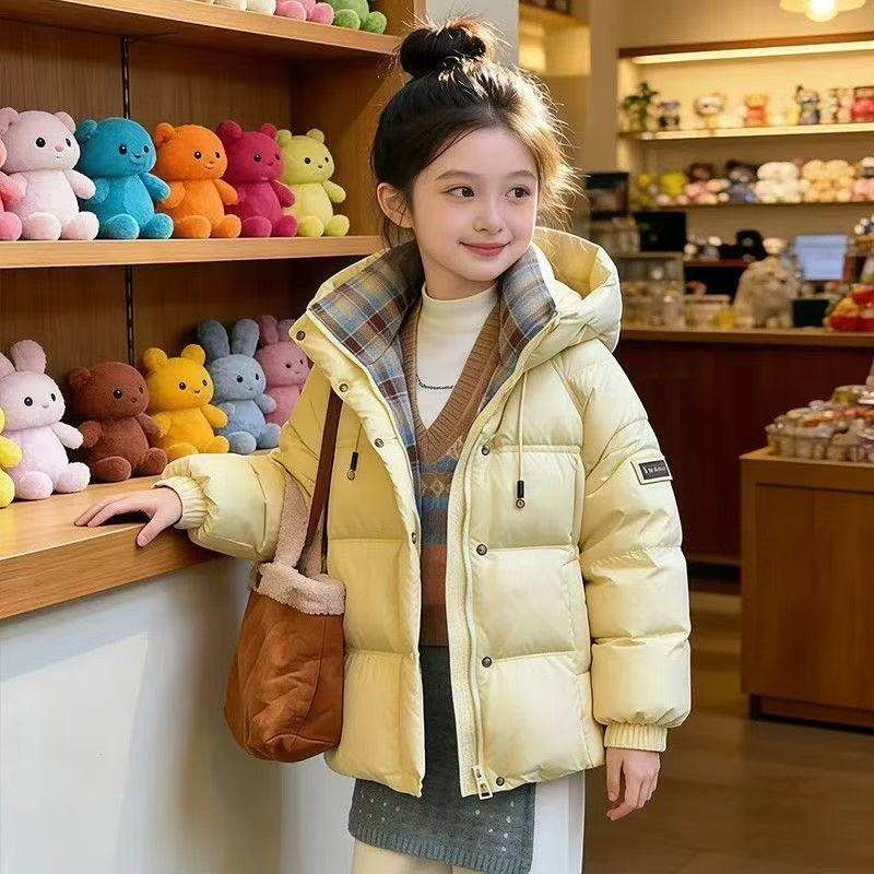 女童冬季加厚棉服2026新款儿童洋气韩版保暖棉衣女孩时尚冬装外套