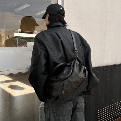 YUEN设计款ins波士顿枕头包男女托特包街头通勤百搭街头hobo个性