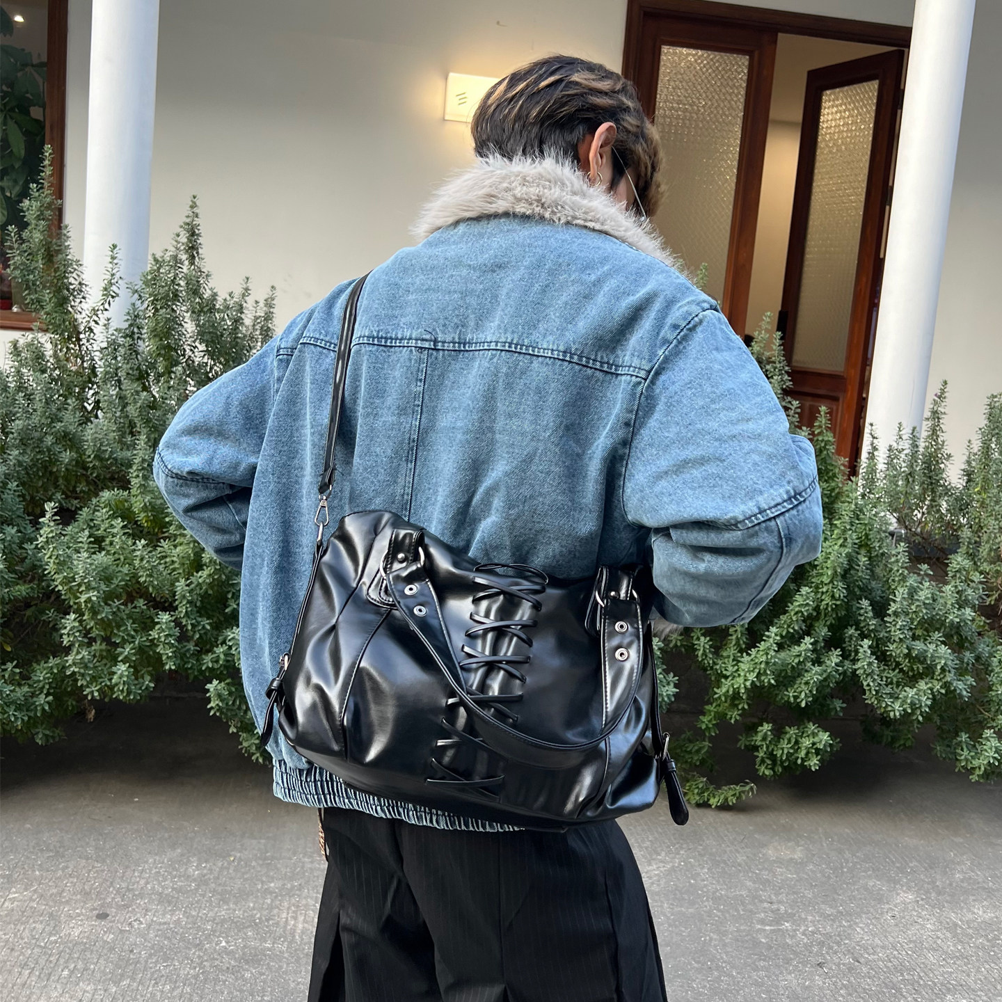 YUEN时髦暗黑系原宿手提包复古大容量通勤单肩腋下包男女街头潮牌,箱包皮具/热销女包/男包,男士包袋,淘宝优惠券,粉丝福利购,淘宝优惠卷