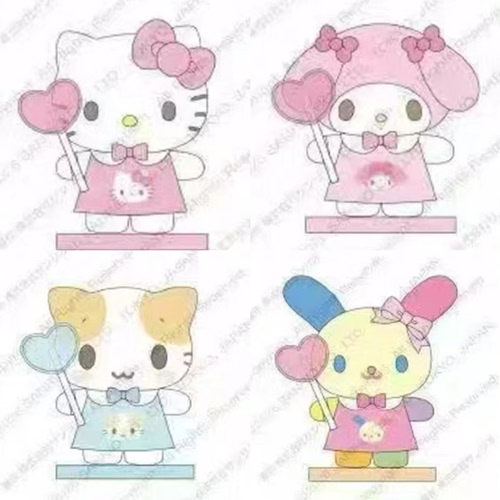 1月预售定金 日本三丽鸥PITA棉花糖猫美乐蒂迷你磁吸娃娃摆件植绒