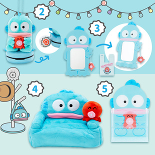 纸巾套 现货新品 日本三丽鸥SANRIO 丑鱼汉顿鱼怪娃娃 收纳包 挂件