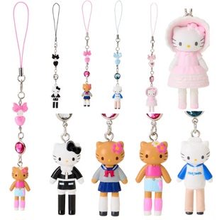 平成女仆长腿手机绳挂链 三丽鸥Kitty 挂件挂饰 港版 国内现货