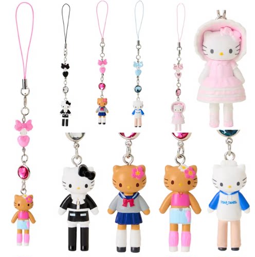 国内现货 港版三丽鸥Kitty 平成女仆长腿手机绳挂链 挂件挂饰