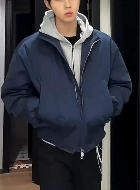 「极简风 轻奢」棉服男短款宽松飞行外套秋冬潮牌简约男士休闲潮