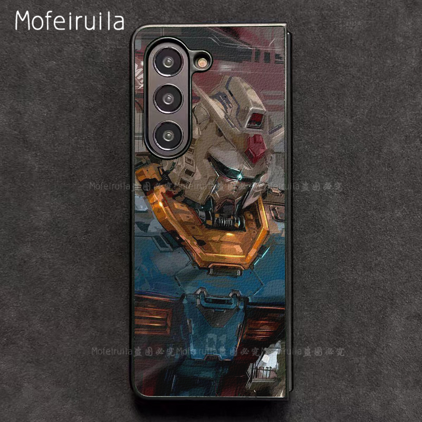 元祖高达GUNDAM三星zfold7手机壳华为MateX6适用 荣耀Magic V5折叠屏小米MIX Fold4皮革vivo x fold5保护套