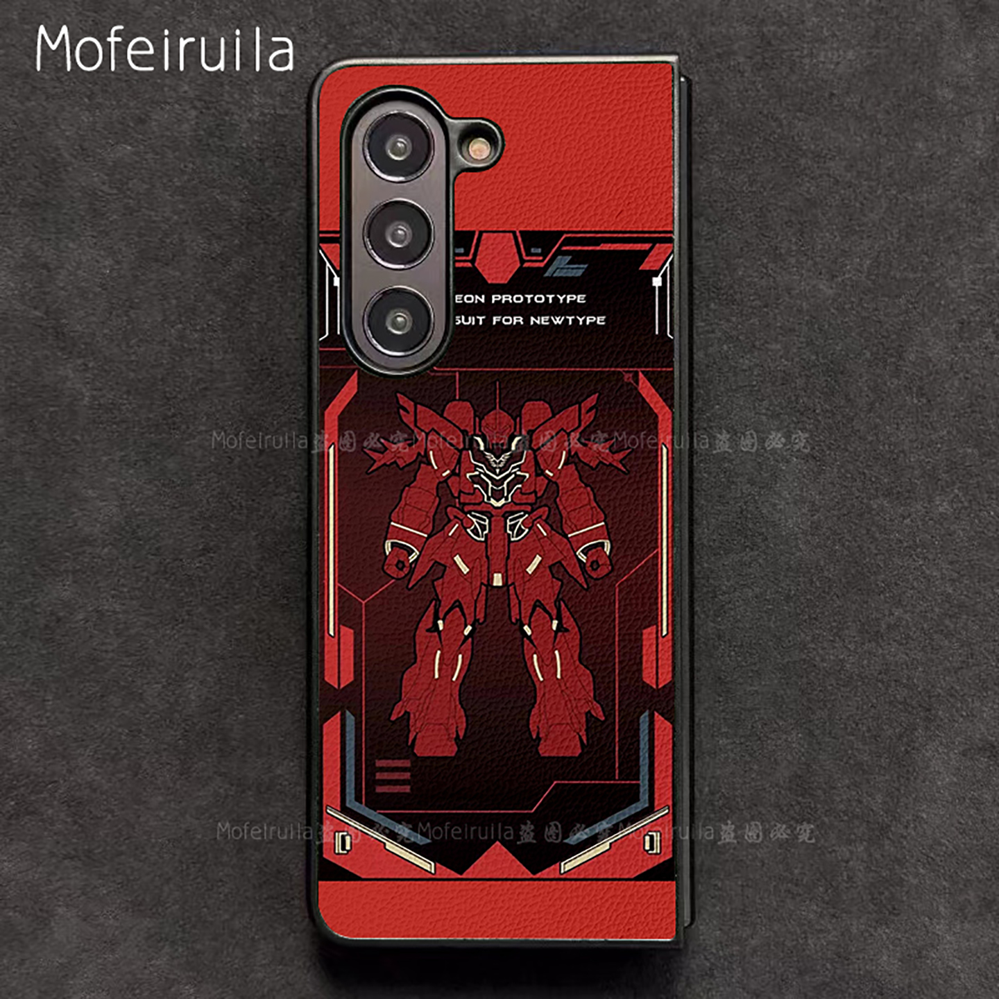 沙扎比高达GUNDAM三星zfold7手机壳华为MateX6适用 荣耀Magic V5折叠屏小米MIX Fold4皮革vivo x fold5保护套