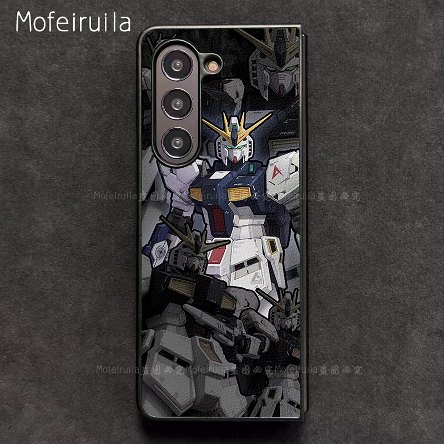 RX-93V高达GUNDAM三星zfold7手机壳华为MateX6适用 荣耀Magic V5折叠屏小米MIX Fold4皮革vivo x fold5保护套