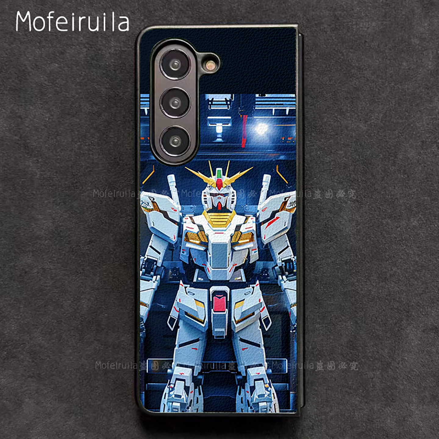 独角兽高达GUNDAM三星zfold7手机壳华为MateX6适用 荣耀Magic V5折叠屏小米MIX Fold4皮革vivo x fold5保护套