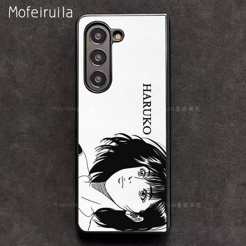灌篮高手赤木晴子海报三星zfold7手机壳华为MateX7适用荣耀MagicV6折叠小米MIXFold4皮革OPPO Find N6保护套