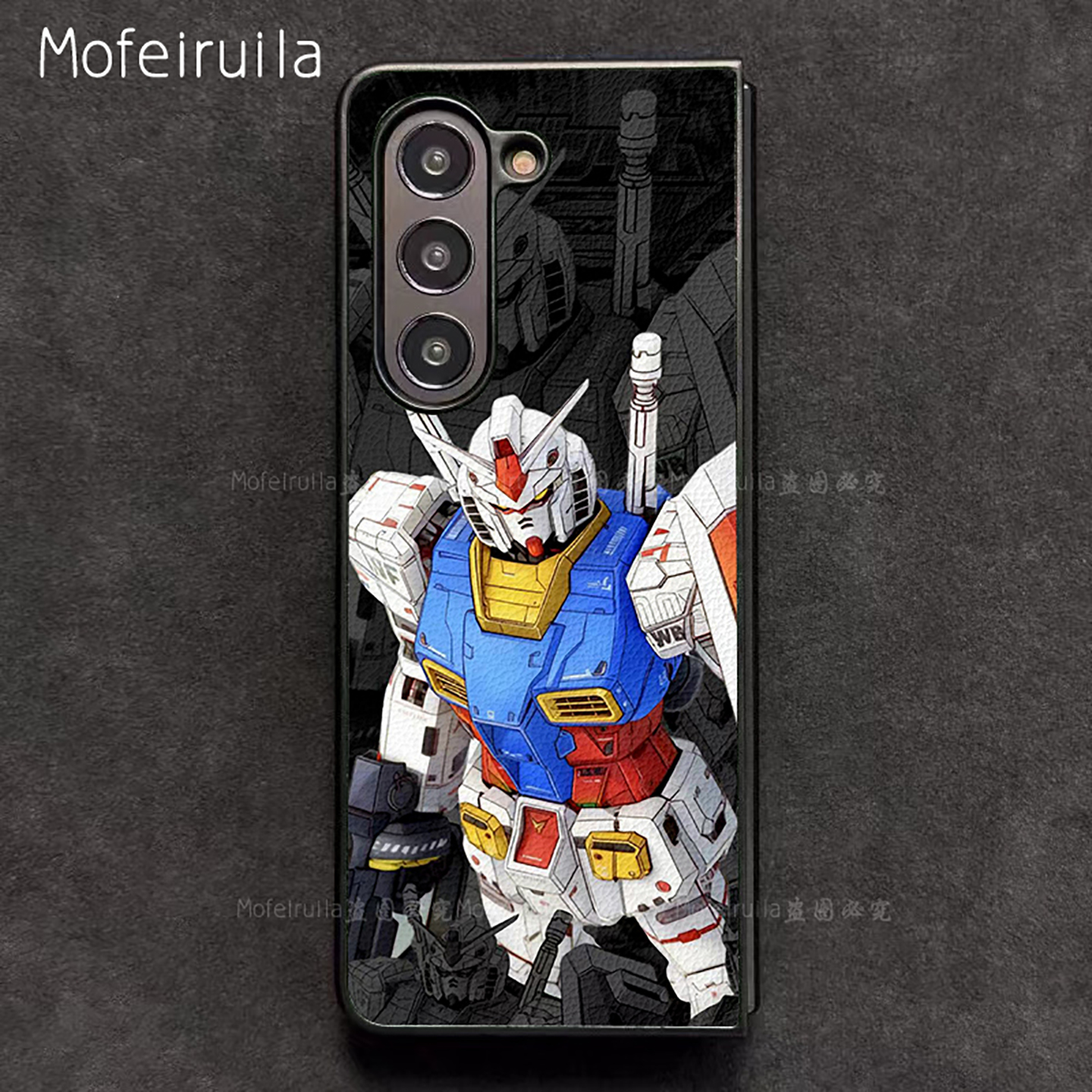 元祖高达GUNDAM三星zfold7手机壳华为MateX6适用 荣耀Magic V5折叠屏小米MIX Fold4皮革vivo x fold5保护套