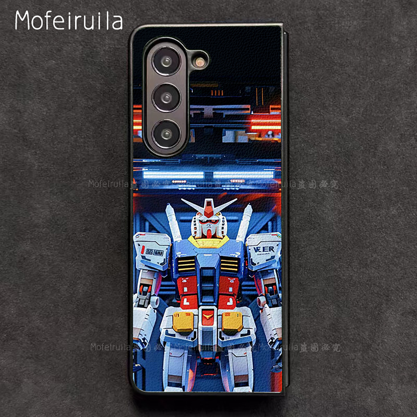 元祖高达GUNDAM三星zfold7手机壳华为MateX6适用 荣耀Magic V5折叠屏小米MIX Fold4皮革vivo x fold5保护套