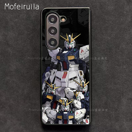 RX-93V高达GUNDAM三星zfold7手机壳华为MateX6适用 荣耀Magic V5折叠屏小米MIX Fold4皮革vivo x fold5保护套