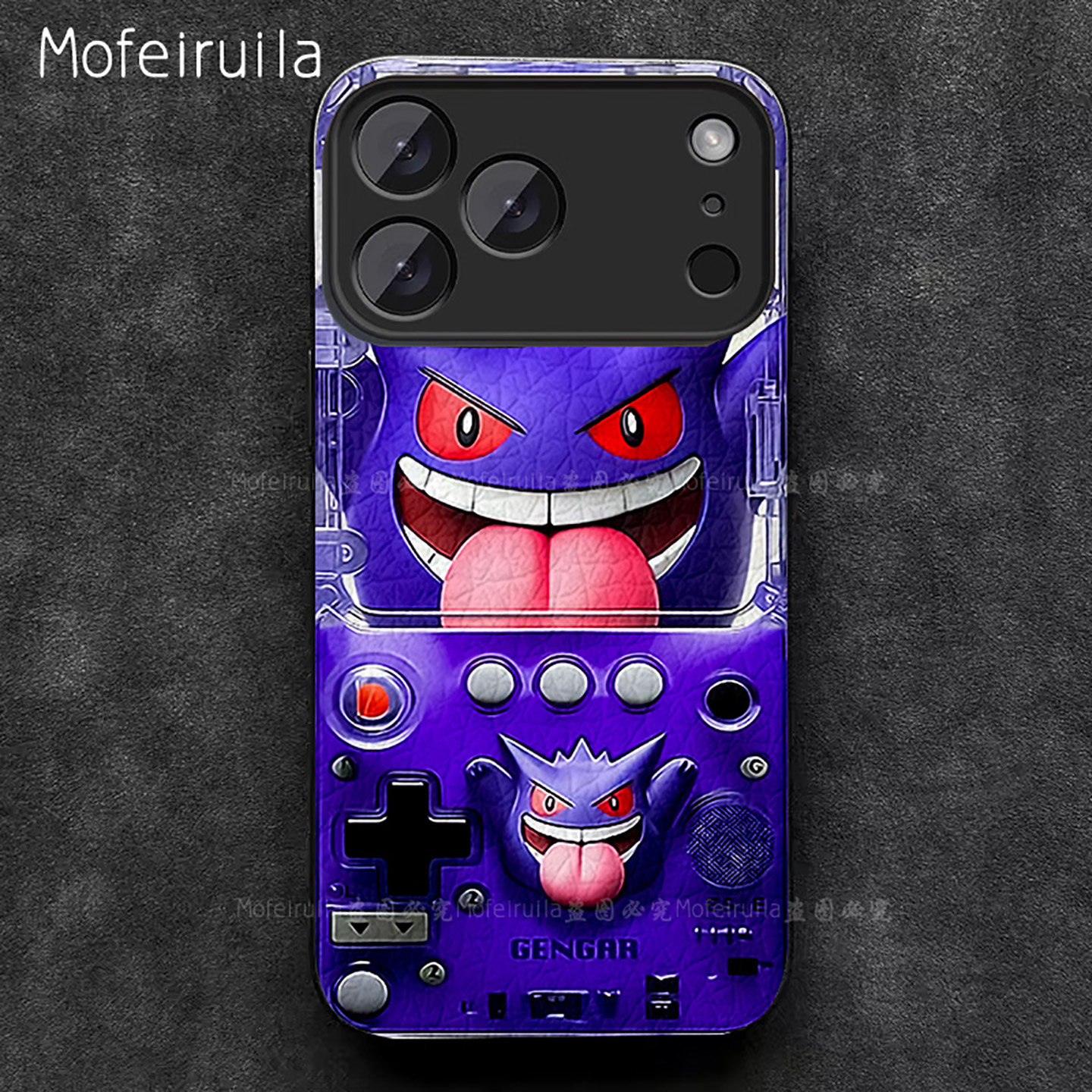 耿鬼游戏机皮卡丘潮牌小火龙 苹果17 iPhone17promax 17pro air 16 15 14 13手机壳华为pura80适用皮革保护套