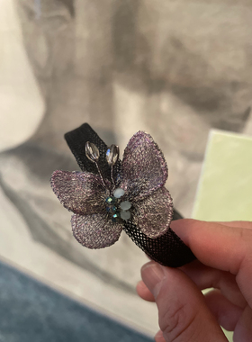 瑰陌饰品 短项链 锁骨链 原创设计 金属网纱透气