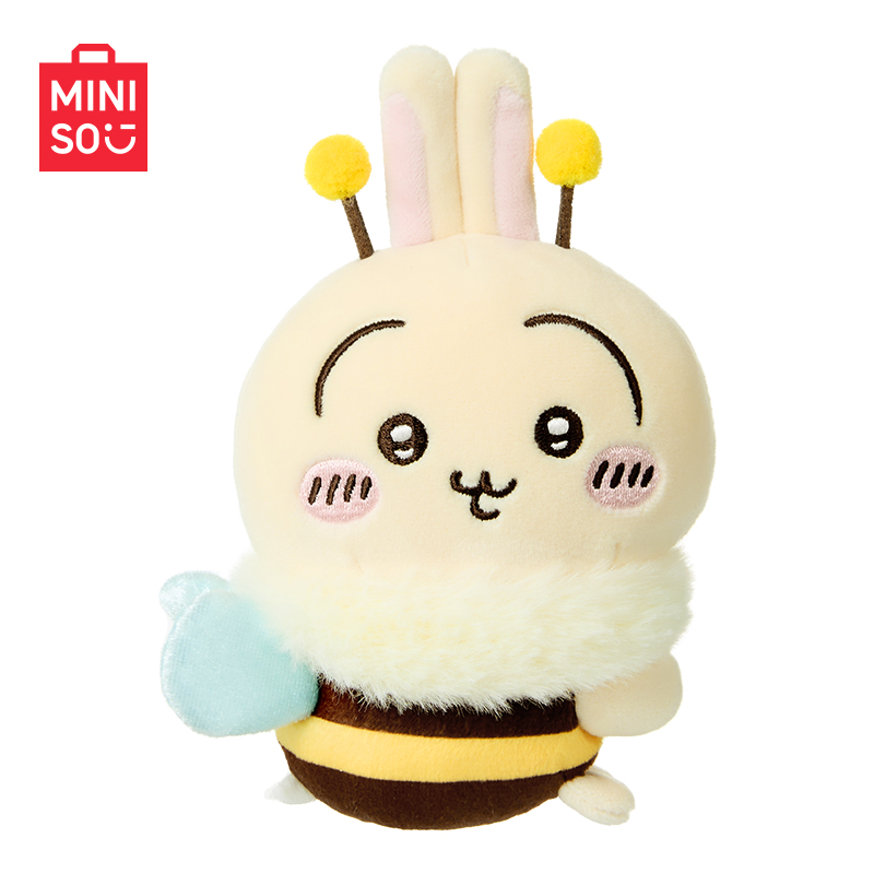 MINISO名创优品Chiikawa系列樱花季蜜蜂毛绒夹子可爱玩偶