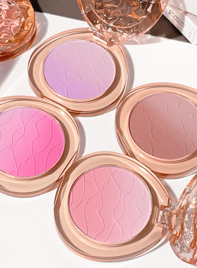 HISYI萌趣嘭嘭渐变腮红哑光日常显气色自然膨胀收缩色提亮胭脂女