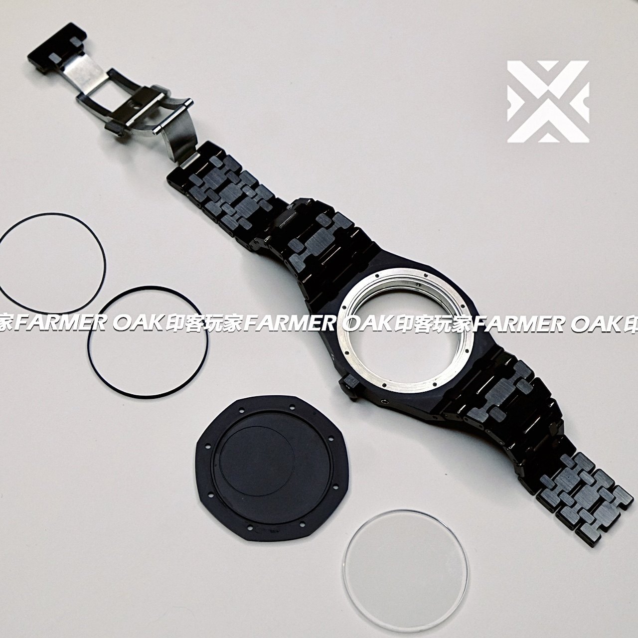 2025农家橡树gbm2100改装配件陶瓷一体钛合金表壳表带蓝宝石镜面