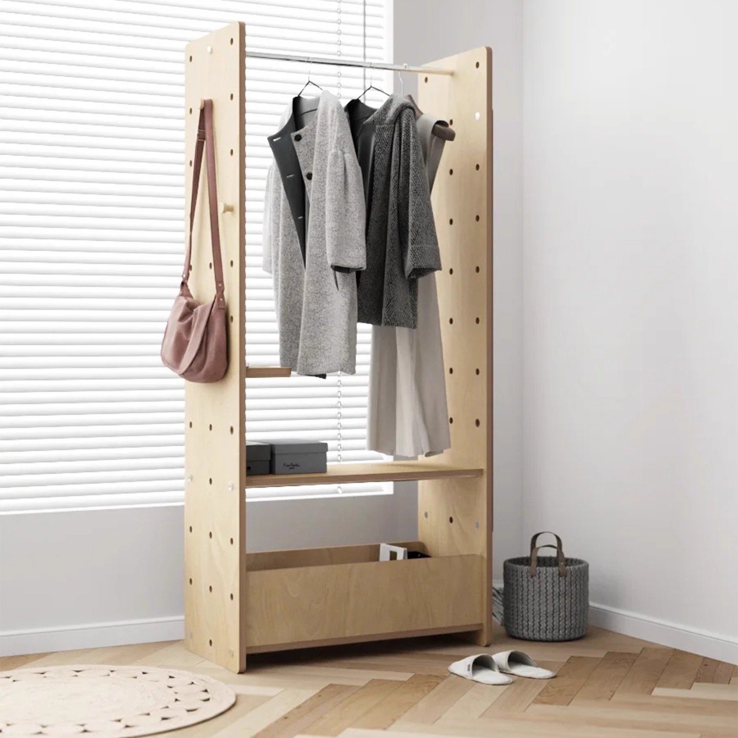 创意落地海洋板挂衣架