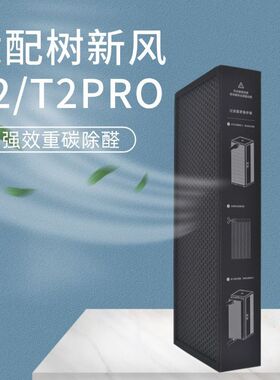 适配树新风空气净化器滤芯T2 PRO除甲醛雾霾PM2.5抗病毒过滤器网