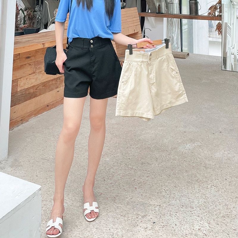 高腰howluk2022夏宽松阔腿短裤