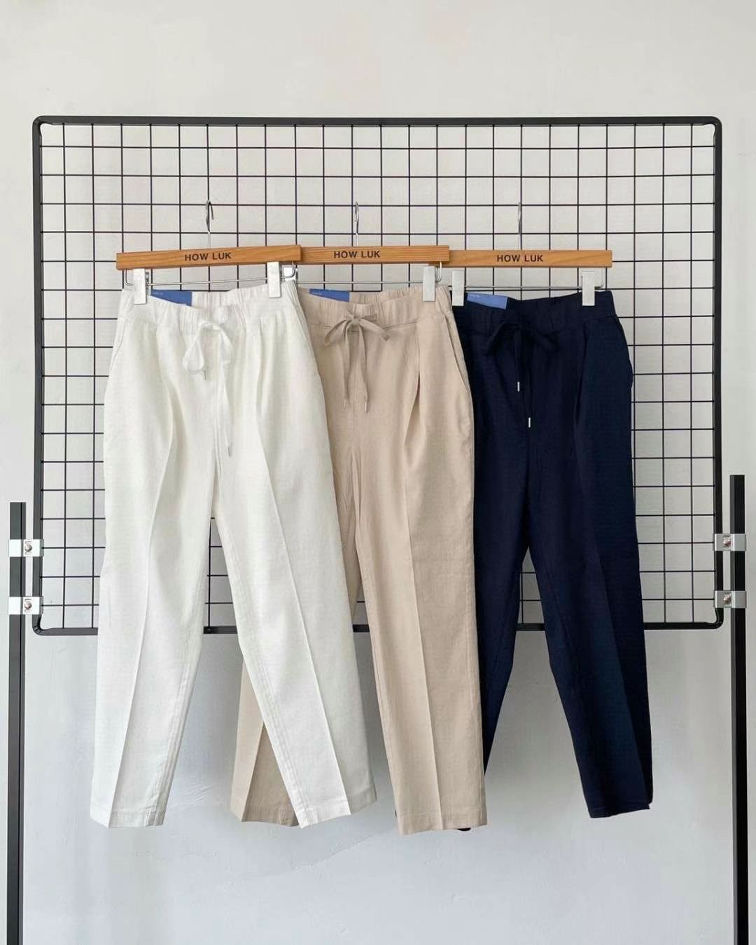 howluk棉麻薄款锥形宽松显瘦