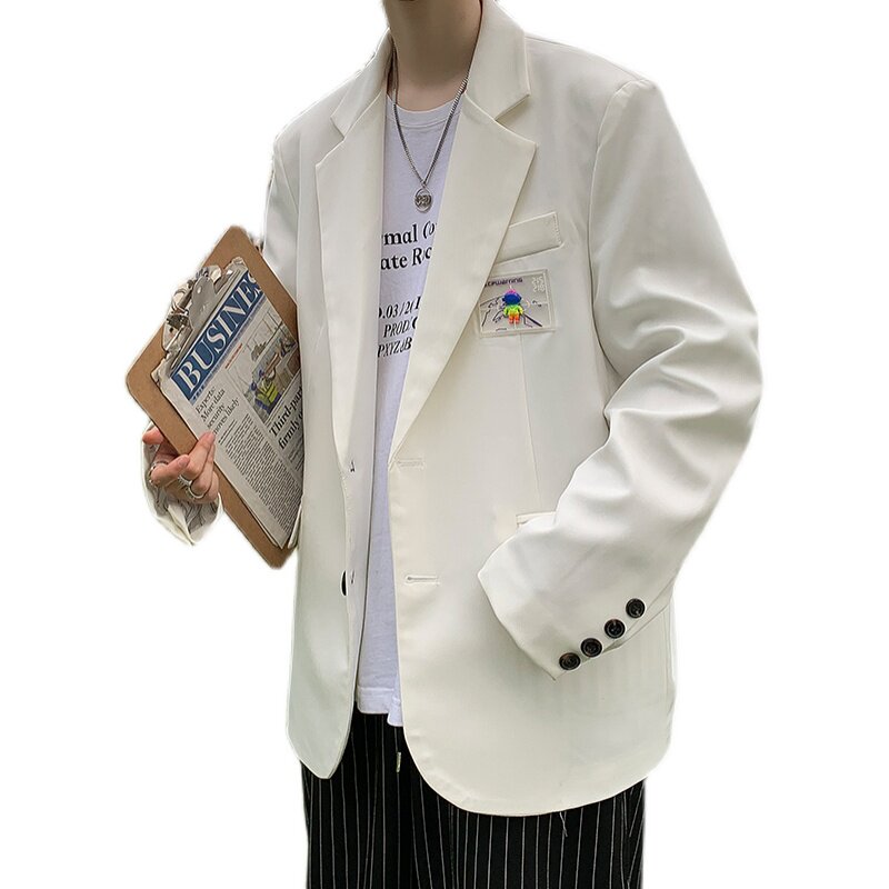 2021学院风痞帅港风炸街男帅气高街小西服港风305A-XF901,男装西服,星座507-2（原305A）