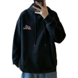 加绒港风宽松男士套头连帽卫衣中性百搭卫衣袋鼠兜W412P40，男装卫衣，星座507-2（原305A）