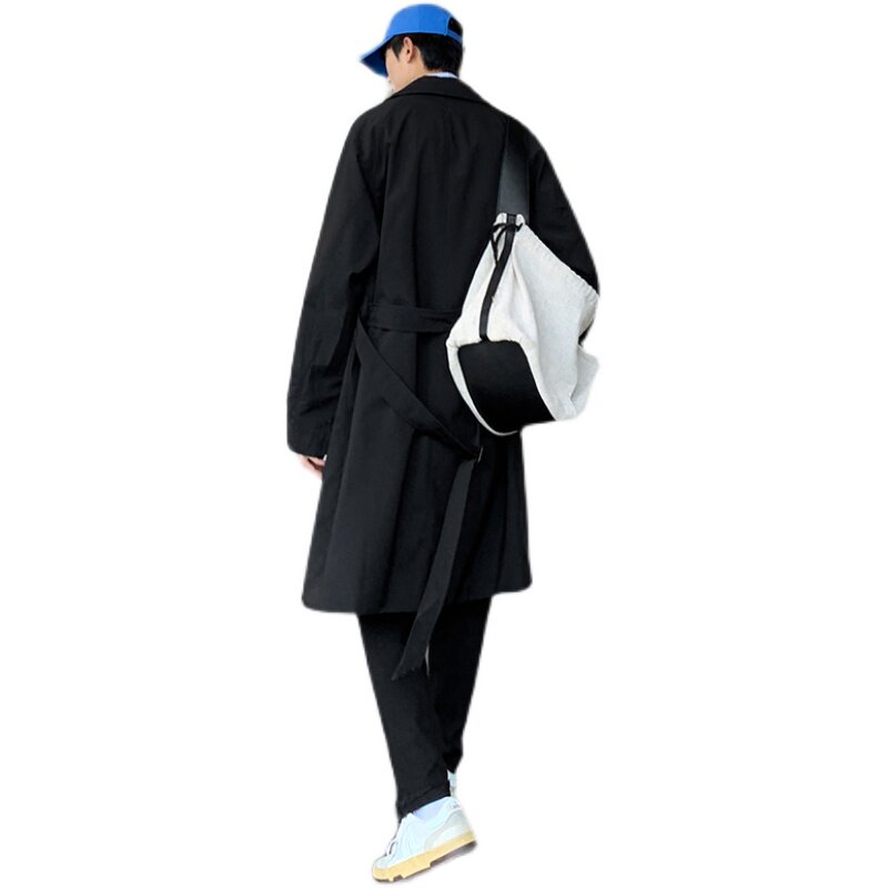 加厚秋冬新款高品质中长款宽松风衣简约轻熟百搭外套F2021/P105,男装风衣,星座507-2（原305A）