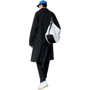 加厚秋冬新款高品质中长款宽松风衣简约轻熟百搭外套F2021/P105图片