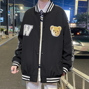 春款夹克男学生韩版青少年宽松棒球服外套305A-J