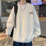 加绒涂鸦秋冬新款港风套头宽松卫衣男圆领印花上衣港风W403P30，男装卫衣，星座507-2（原305A）