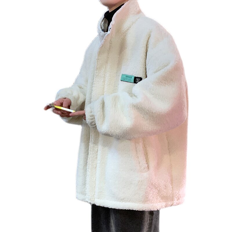 情侣装冬装2021加绒外套宽松港风棉服棉衣冬季男羊羔毛M2025-P118,男装棉衣,星座507-2（原305A）