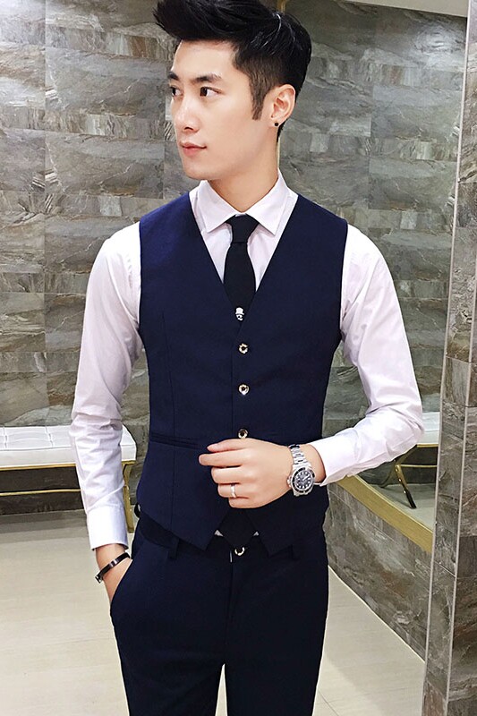 不断货马甲男男士英伦西服背心休闲职业马夹305A-M03-45,男装背心/马甲,星座507-2（原305A）
