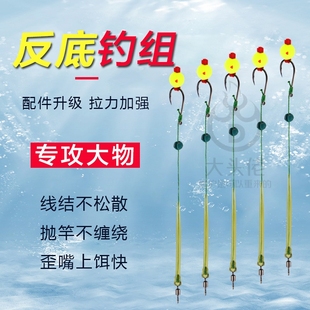 反底钓线组浮珠海杆抛竿路亚鲤鱼珠珠欧式返底钓组欧鲤钓组浮球