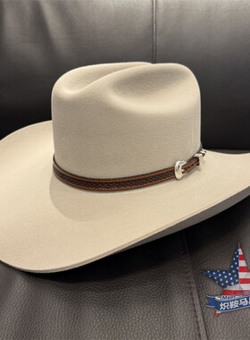 美国原产STETSON羊毛4X西部牛仔帽 斯泰森经典款牛仔帽