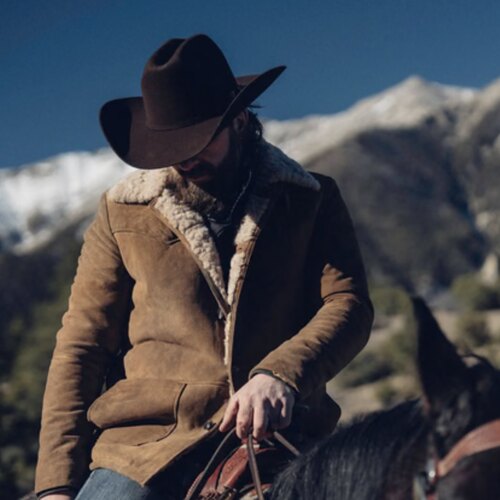 现货STETSON斯泰森经典款美国原产SKYLINE6X兔毛混海狸西部牛仔帽