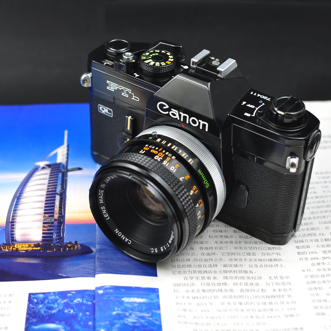 佳能CANON AE1 AE-1 AE-1P+FD 50/1.8 大光圈镜头135胶片单反相机