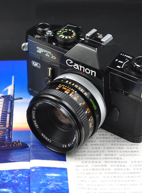 佳能CANON AE1 AE-1 AE-1P+FD 50/1.8 大光圈镜头135胶片单反相机