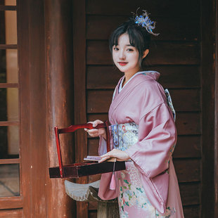 朝奈/实物拍摄/连衣裙改良传统风日系和服日式日本浴衣cos女