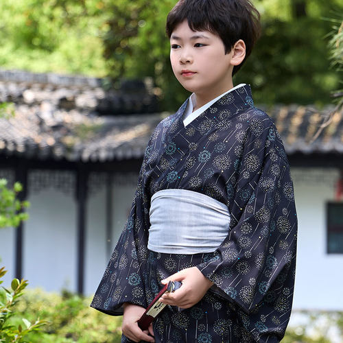 日本儿童和服浴衣男童春季夏季
